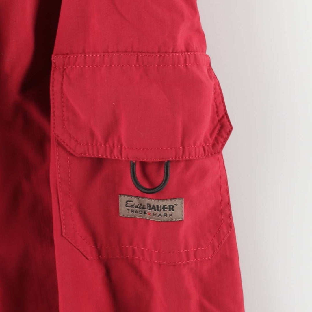 Eddie Bauer Men's Padded Puffer Jacket, Size XXL Nylon red type Vintage Second Hand