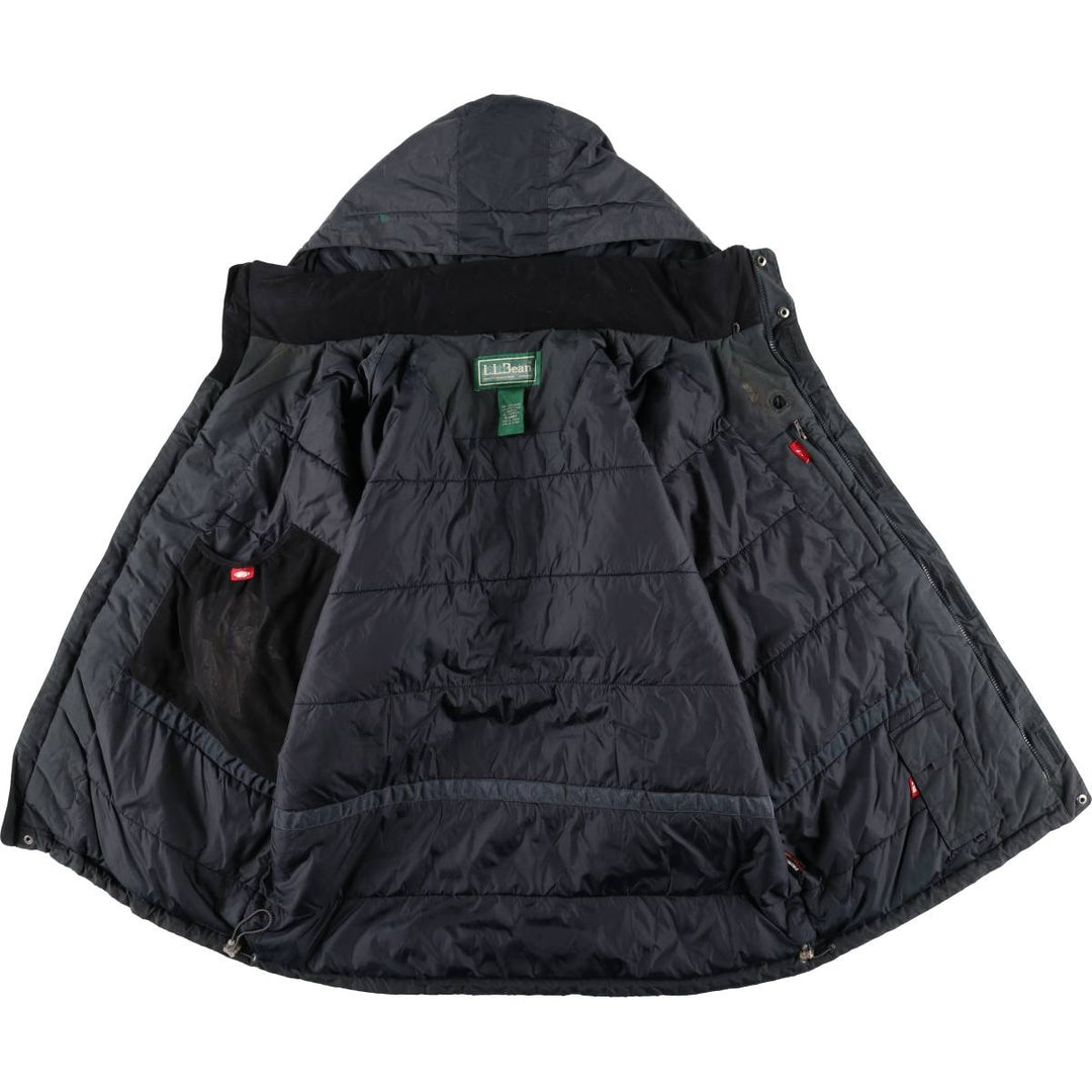 LLBean Men's XL Padded Mountain Parka, Shell Jacket, Puffer Jacket Nylon Charcoal Vintage Second Hand
