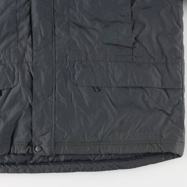 LLBean Men's XL Padded Mountain Parka, Shell Jacket, Puffer Jacket Nylon Charcoal Vintage Second Hand