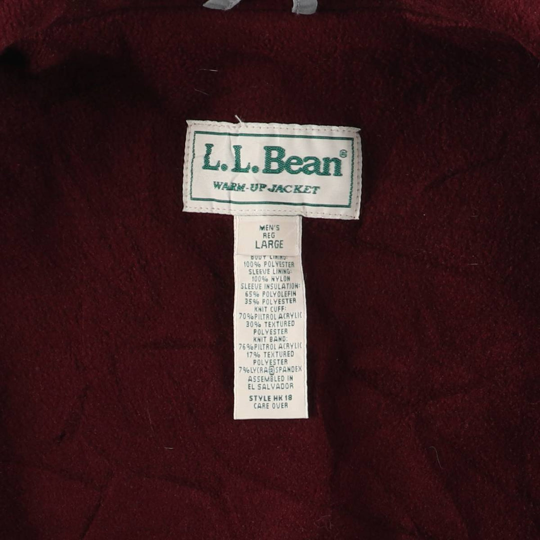 90'S LLBean windbreaker, men's size L polyester gray type Vintage Second Hand