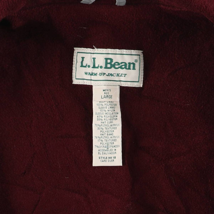 90'S LLBean windbreaker, men's size L polyester gray type Vintage Second Hand