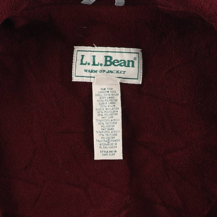90'S LLBean windbreaker, men's size L polyester gray type Vintage Second Hand