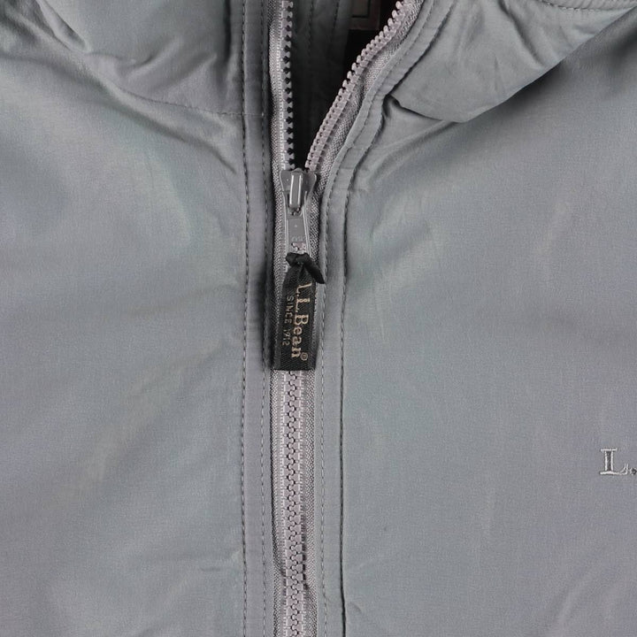 90'S LLBean windbreaker, men's size L polyester gray type Vintage Second Hand