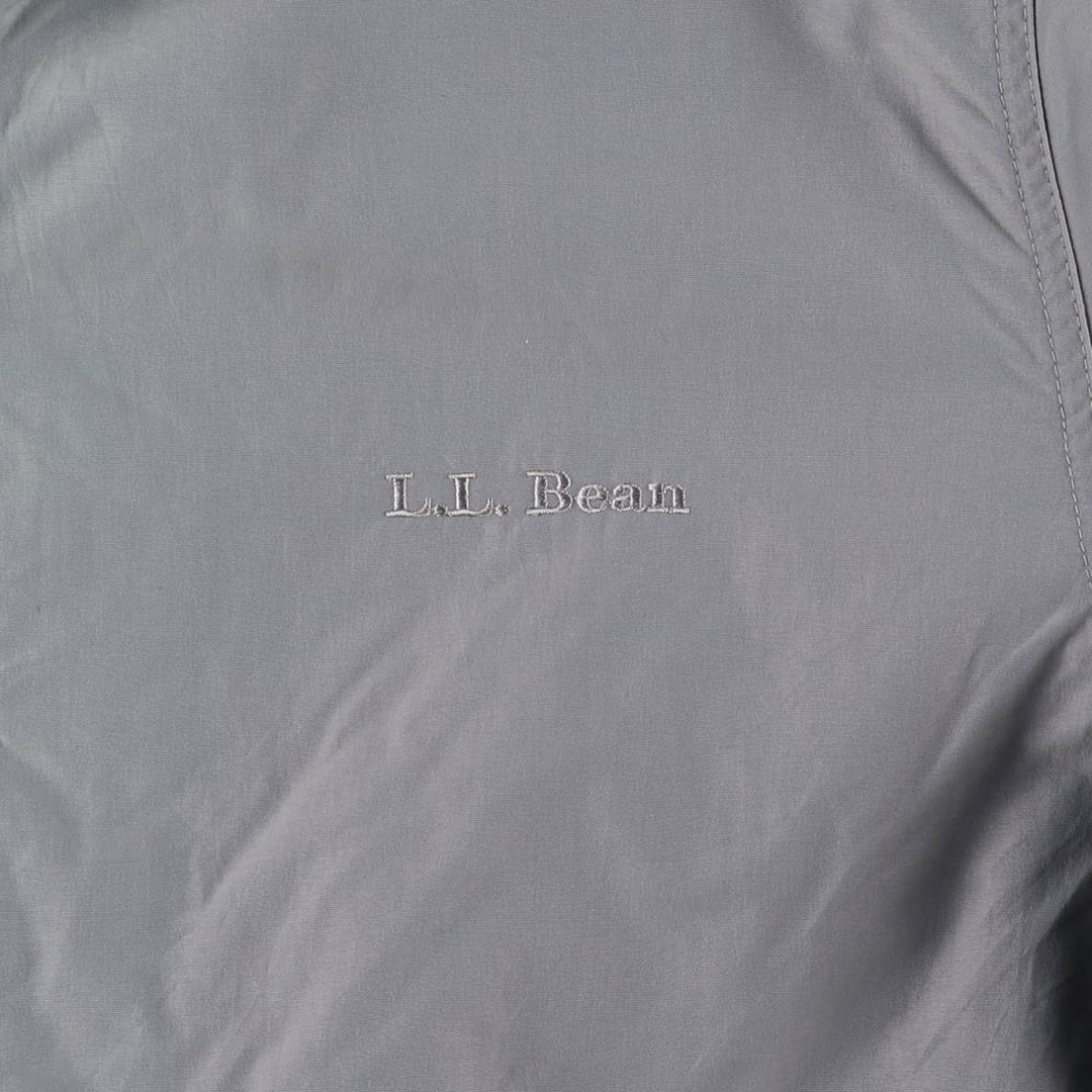90'S LLBean windbreaker, men's size L polyester gray type Vintage Second Hand