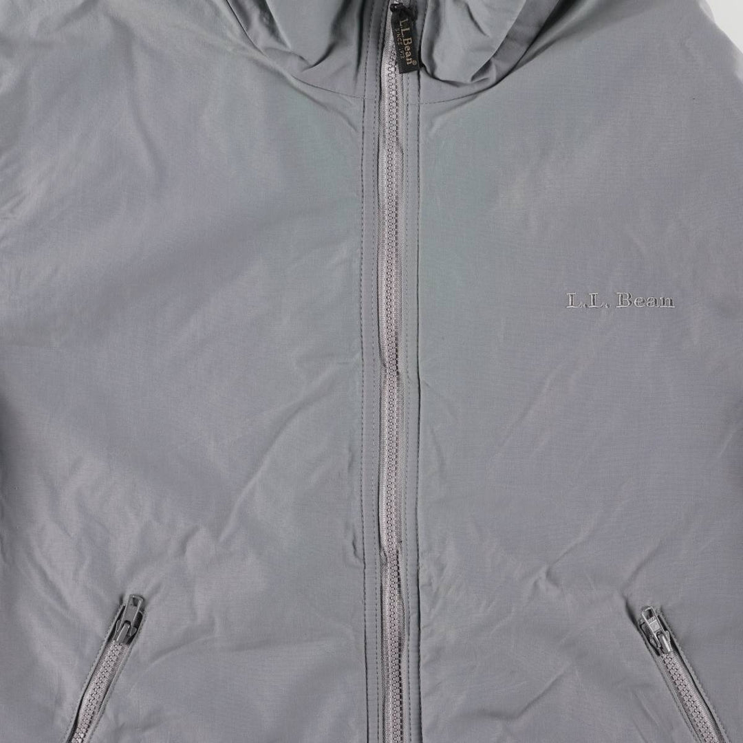 90'S LLBean windbreaker, men's size L polyester gray type Vintage Second Hand