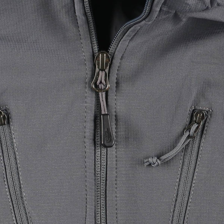 THE NORTH FACE Hooded Windbreaker, Men's XL Size polyester gray type Vintage Second Hand