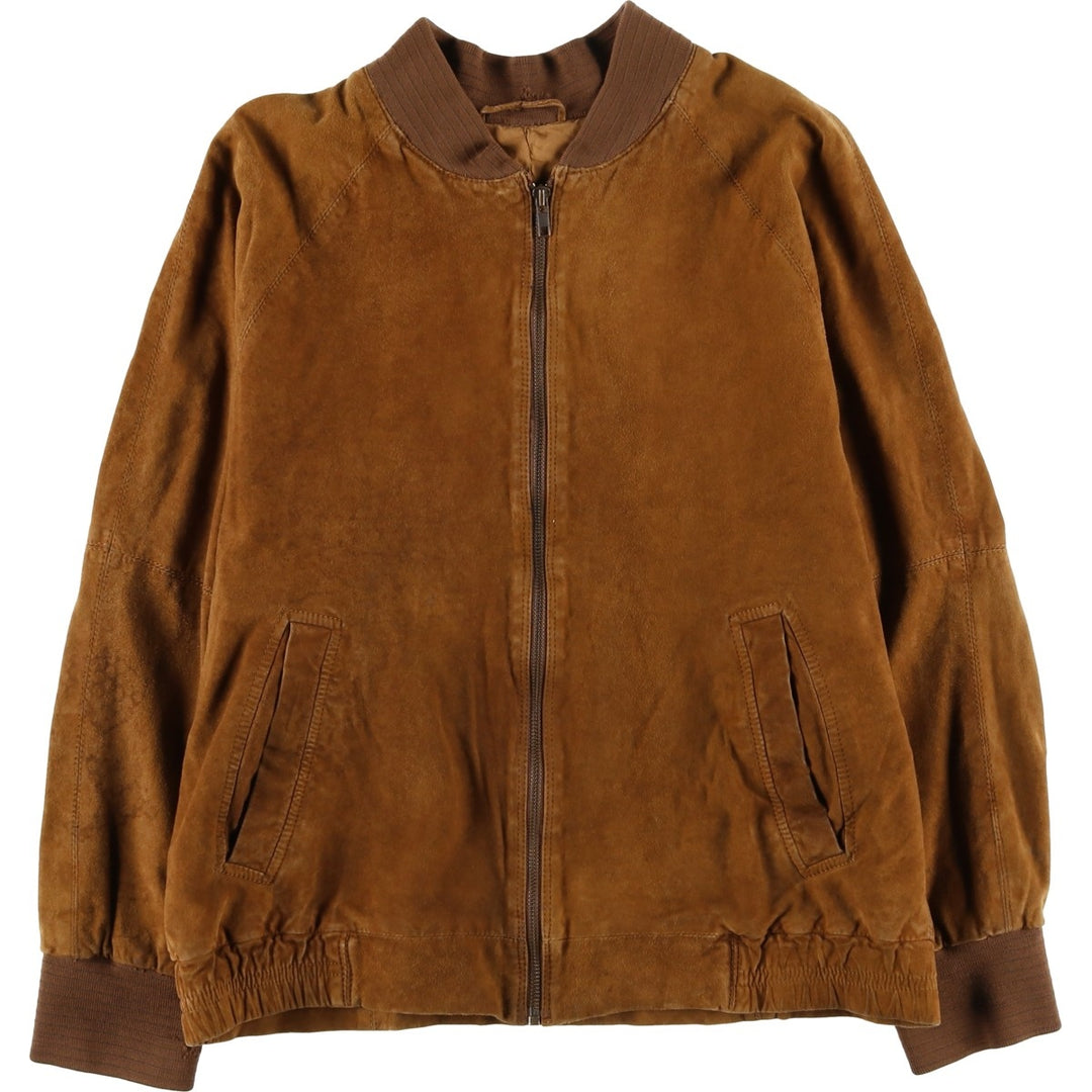 Princesa de Alvalade suede leather jacket, men's size M Genuine Leather Lambskin brown type Vintage Second Hand