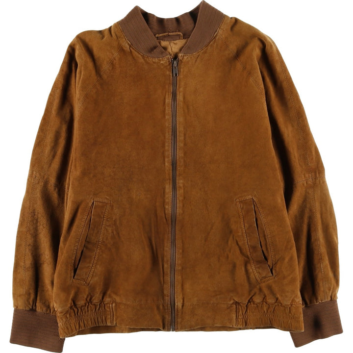 Princesa de Alvalade suede leather jacket, men's size M Genuine Leather Lambskin brown type Vintage Second Hand