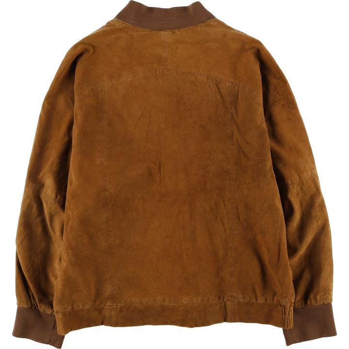 Princesa de Alvalade suede leather jacket, men's size M Genuine Leather Lambskin brown type Vintage Second Hand