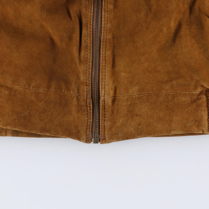 Princesa de Alvalade suede leather jacket, men's size M Genuine Leather Lambskin brown type Vintage Second Hand
