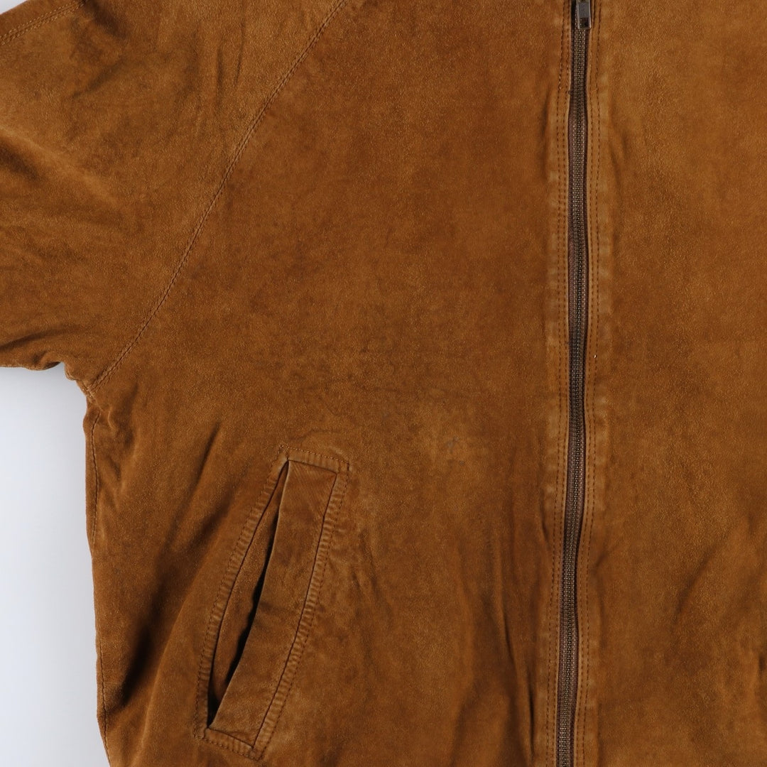 Princesa de Alvalade suede leather jacket, men's size M Genuine Leather Lambskin brown type Vintage Second Hand