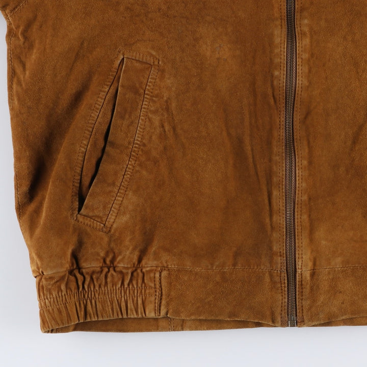 Princesa de Alvalade suede leather jacket, men's size M Genuine Leather Lambskin brown type Vintage Second Hand