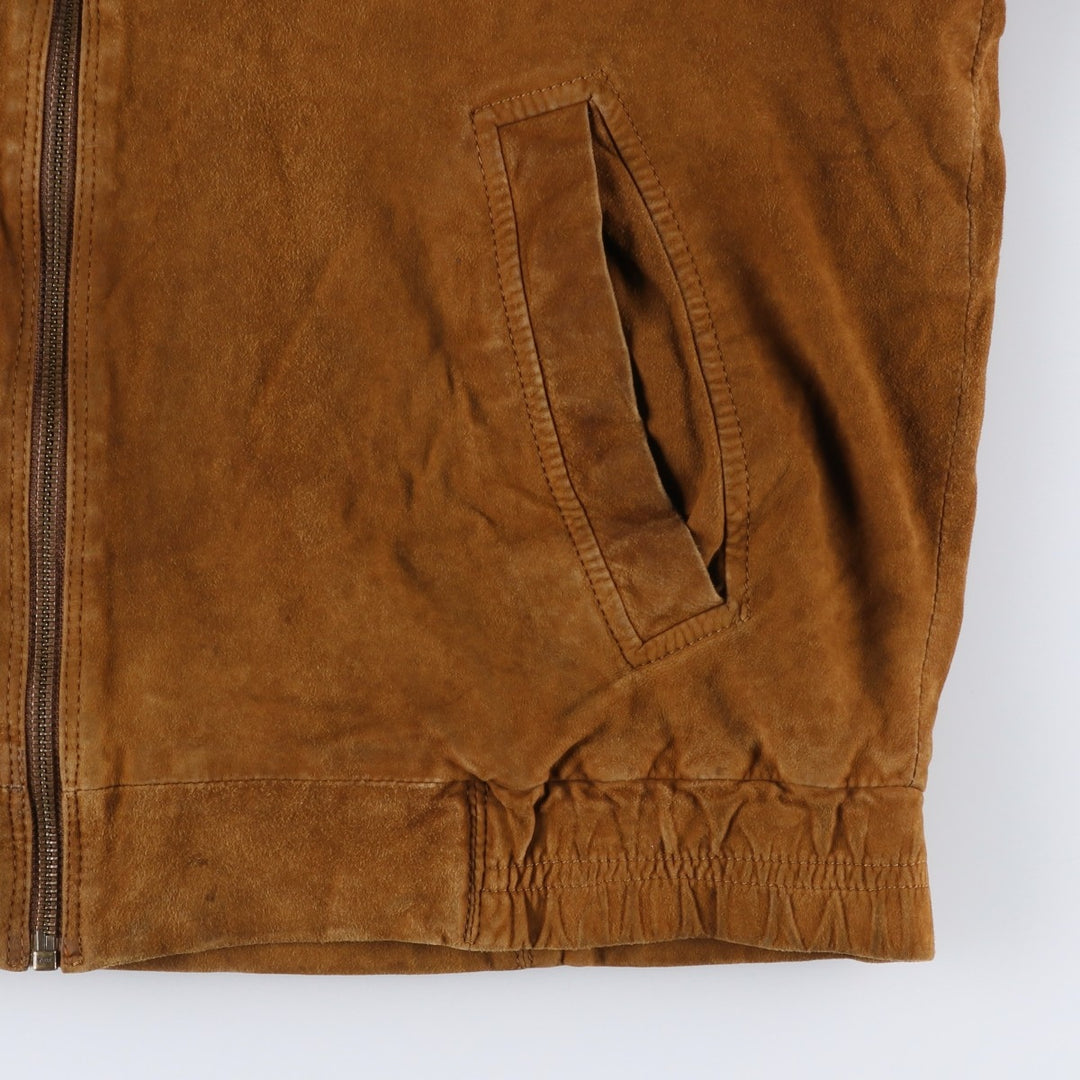 Princesa de Alvalade suede leather jacket, men's size M Genuine Leather Lambskin brown type Vintage Second Hand