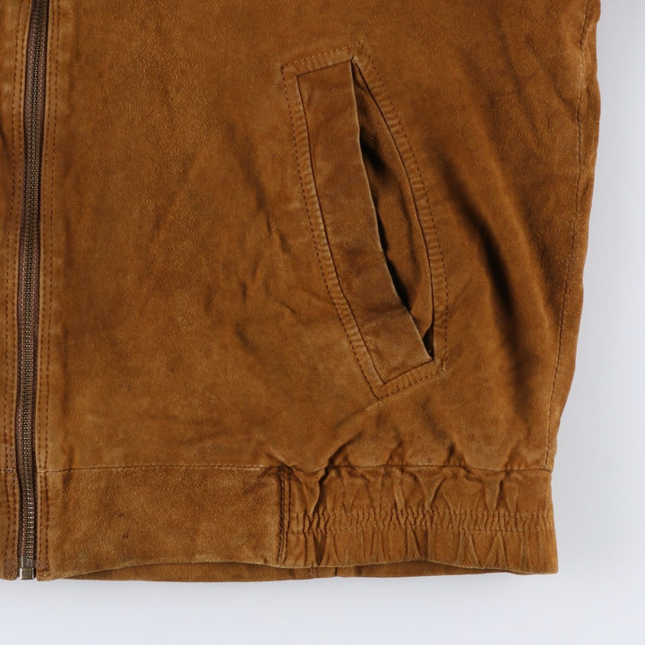 Princesa de Alvalade suede leather jacket, men's size M Genuine Leather Lambskin brown type Vintage Second Hand