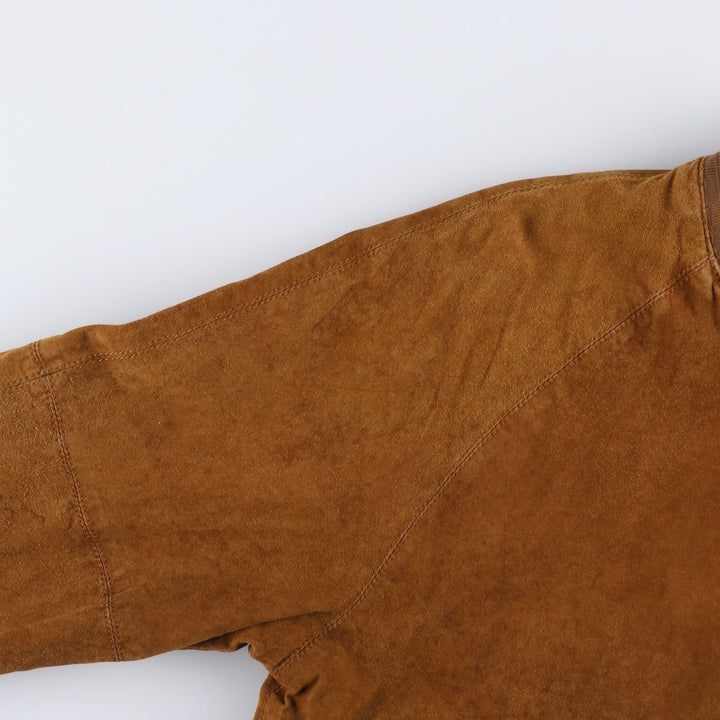 Princesa de Alvalade suede leather jacket, men's size M Genuine Leather Lambskin brown type Vintage Second Hand
