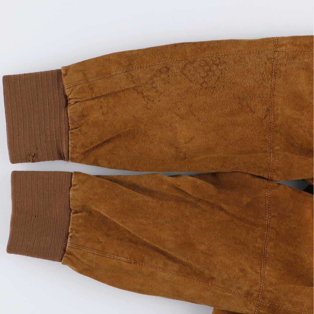 Princesa de Alvalade suede leather jacket, men's size M Genuine Leather Lambskin brown type Vintage Second Hand