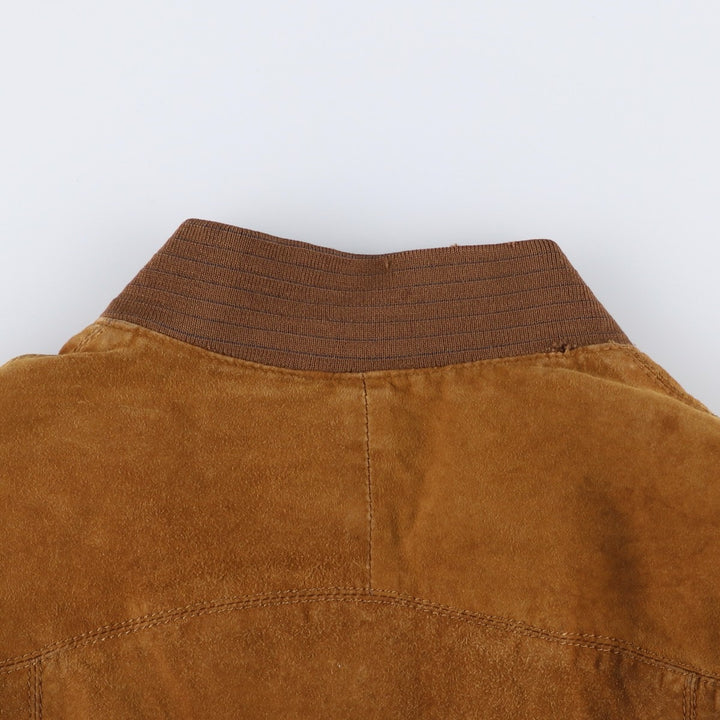 Princesa de Alvalade suede leather jacket, men's size M Genuine Leather Lambskin brown type Vintage Second Hand