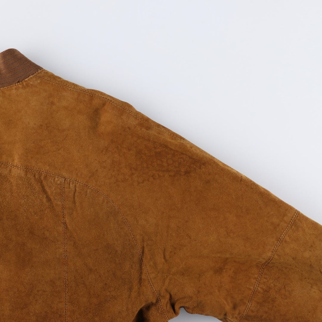 Princesa de Alvalade suede leather jacket, men's size M Genuine Leather Lambskin brown type Vintage Second Hand