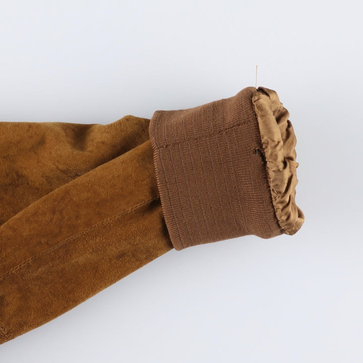 Princesa de Alvalade suede leather jacket, men's size M Genuine Leather Lambskin brown type Vintage Second Hand