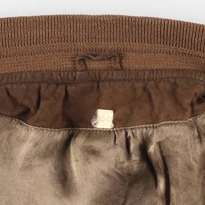 Shogun Suede Leather Blouson, Men's Size L genuine leather brown type Vintage Second Hand