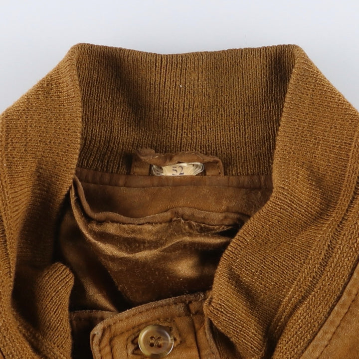 Vintage Balster Jacket, Suede Leather Blouson, Men's Size L Genuine Leather Suede Leather brown type Vintage Second Hand