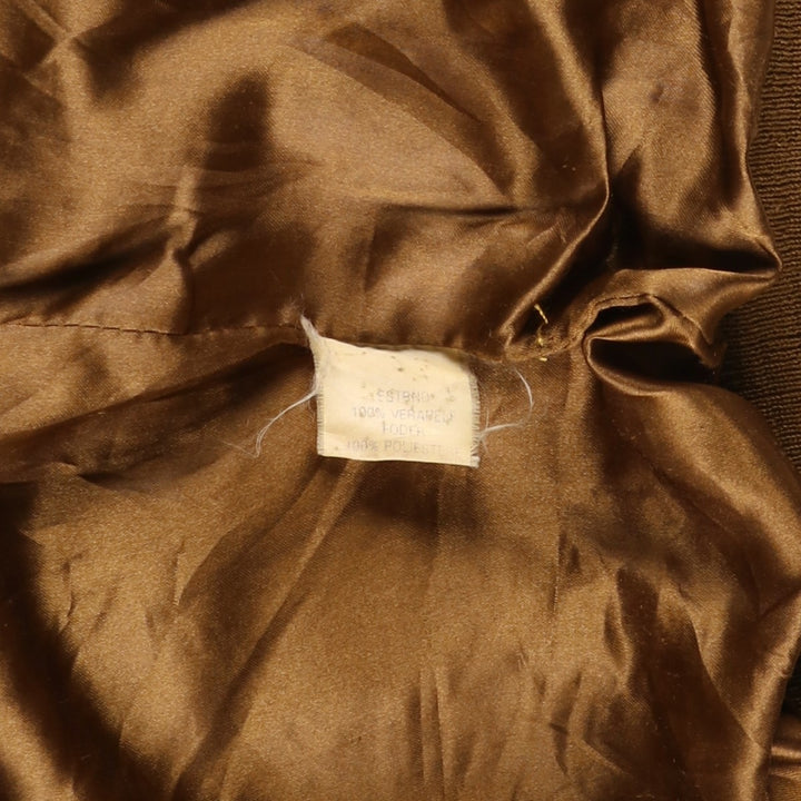Vintage Balster Jacket, Suede Leather Blouson, Men's Size L Genuine Leather Suede Leather brown type Vintage Second Hand