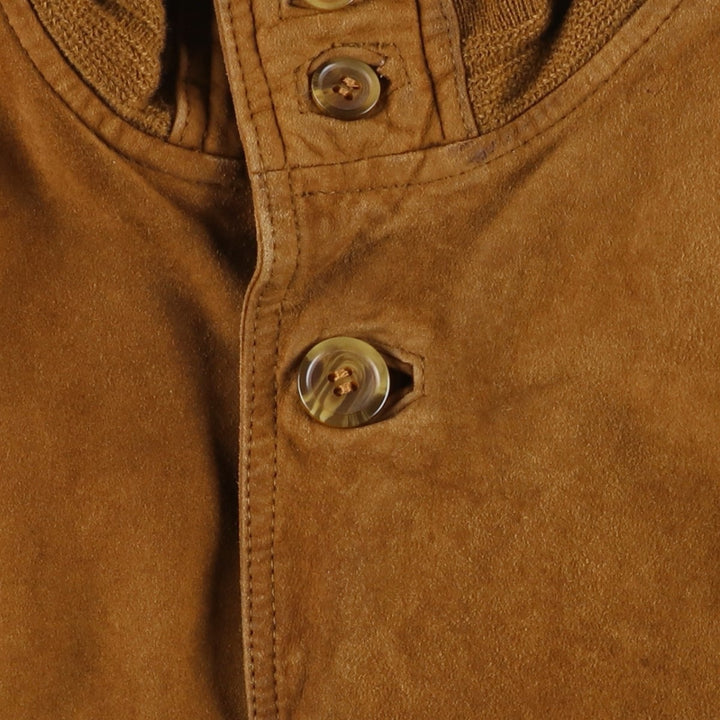 Vintage Balster Jacket, Suede Leather Blouson, Men's Size L Genuine Leather Suede Leather brown type Vintage Second Hand