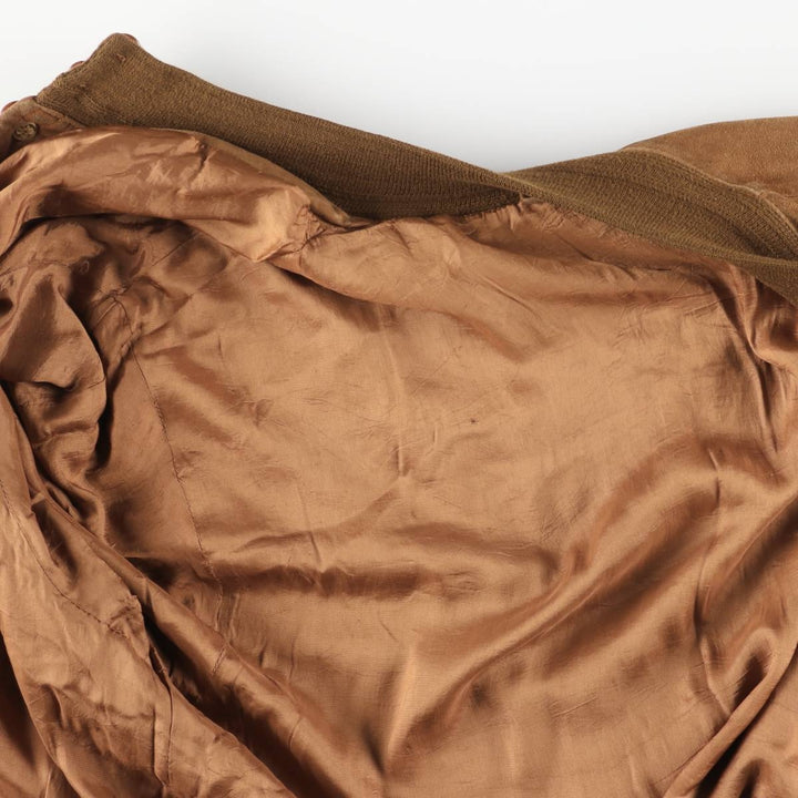 Vintage suede leather balster jacket, made in Italy, men's size XL Genuine Leather Suede Leather brown type Vintage Second Hand