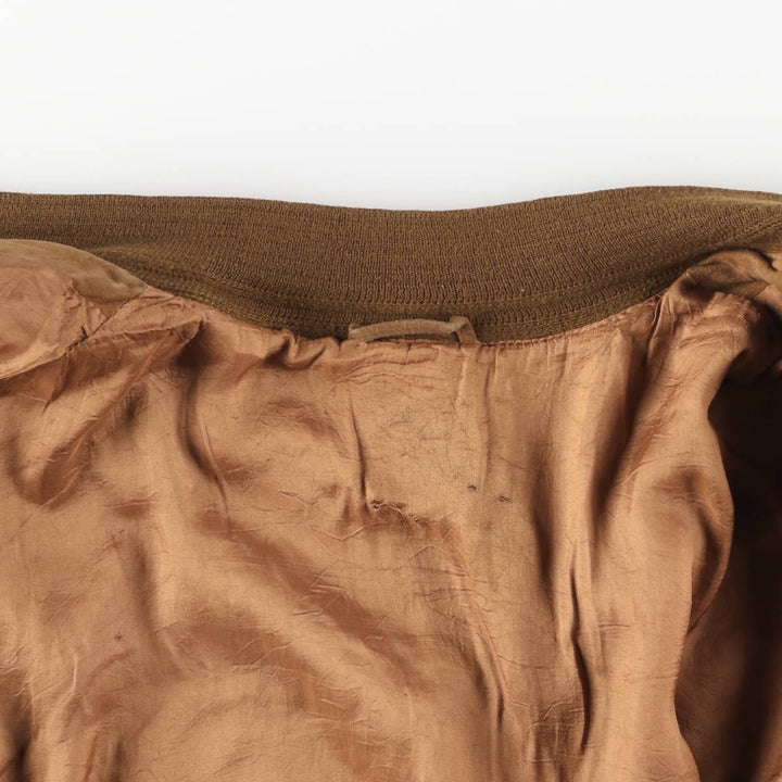 Vintage suede leather balster jacket, made in Italy, men's size XL Genuine Leather Suede Leather brown type Vintage Second Hand