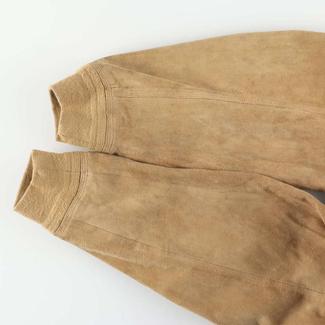 Tre Febbraio Balster Jacket, Suede Leather Blouson, Made in Italy, Men's Size M unclear Beige type Vintage Second Hand