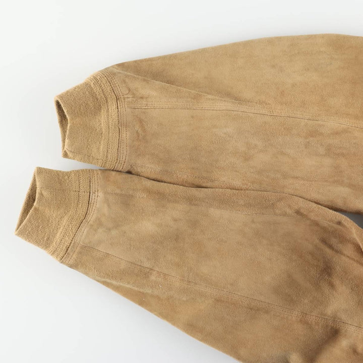 Tre Febbraio Balster Jacket, Suede Leather Blouson, Made in Italy, Men's Size M unclear Beige type Vintage Second Hand
