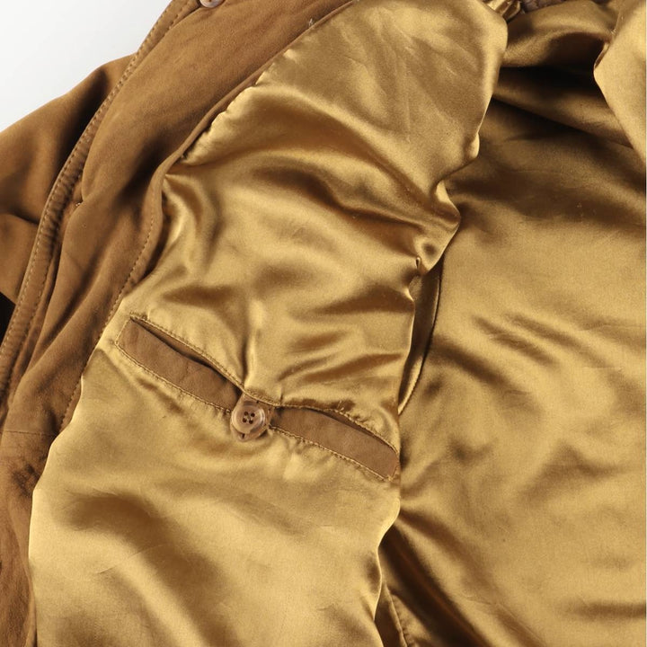 Vintage Balster Jacket, Suede Leather Blouson, Men's Size L Genuine Leather Suede Leather beige type brown Vintage Second Hand