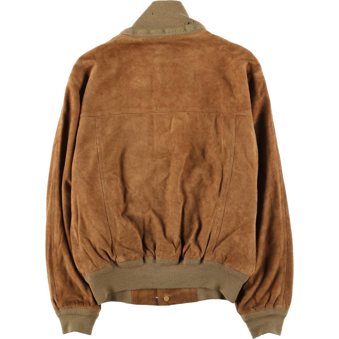 Vintage Balster Jacket, Suede Leather Blouson, Men's Size M unclear brown type Vintage Second Hand