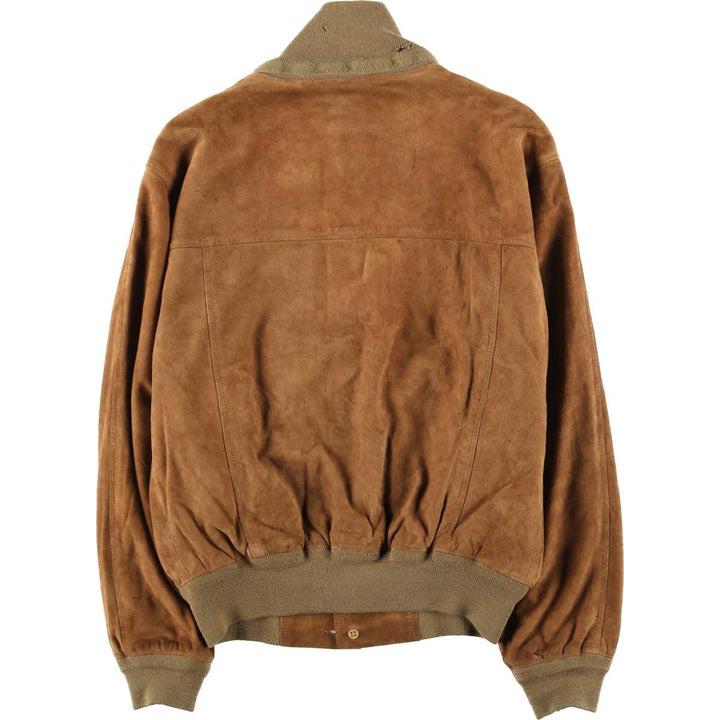 Vintage Balster Jacket, Suede Leather Blouson, Men's Size M unclear brown type Vintage Second Hand