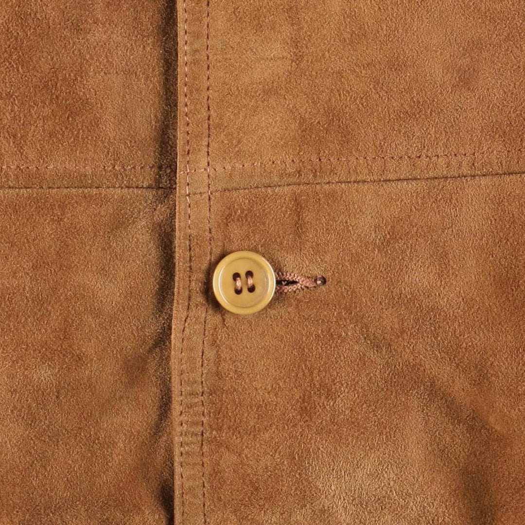 Vintage Balster Jacket, Suede Leather Blouson, Men's Size M unclear brown type Vintage Second Hand