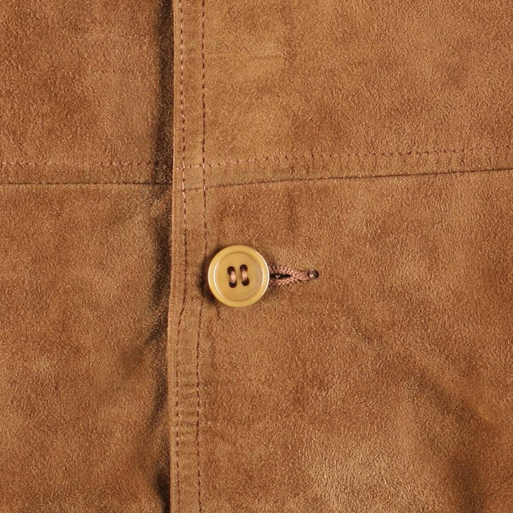 Vintage Balster Jacket, Suede Leather Blouson, Men's Size M unclear brown type Vintage Second Hand