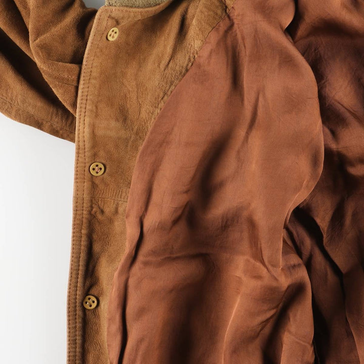 Vintage Balster Jacket, Suede Leather Blouson, Men's Size M unclear brown type Vintage Second Hand