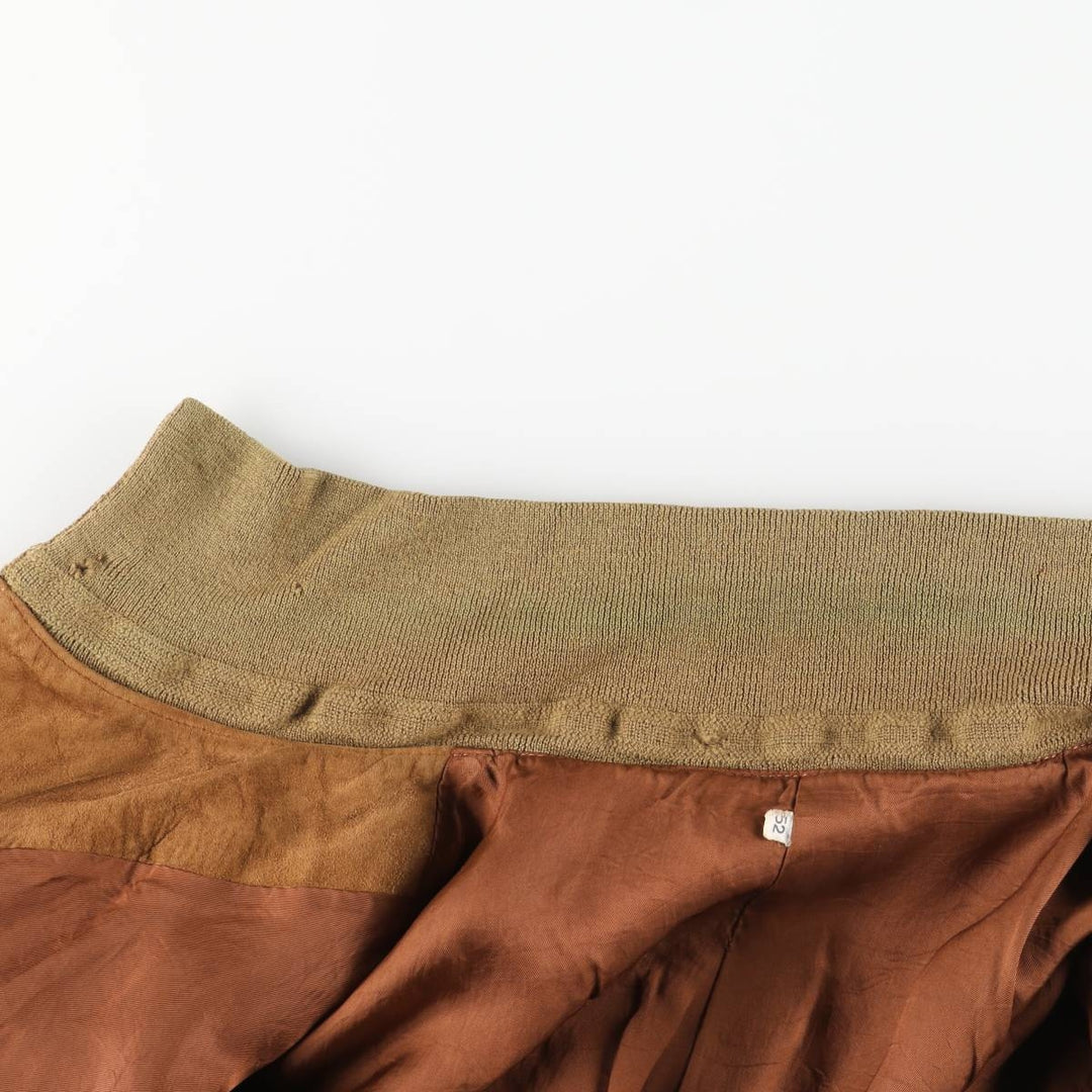 Vintage Balster Jacket, Suede Leather Blouson, Men's Size M unclear brown type Vintage Second Hand