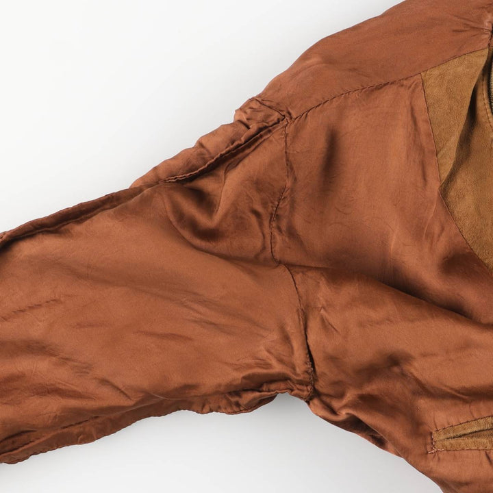 Vintage Balster Jacket, Suede Leather Blouson, Men's Size M unclear brown type Vintage Second Hand
