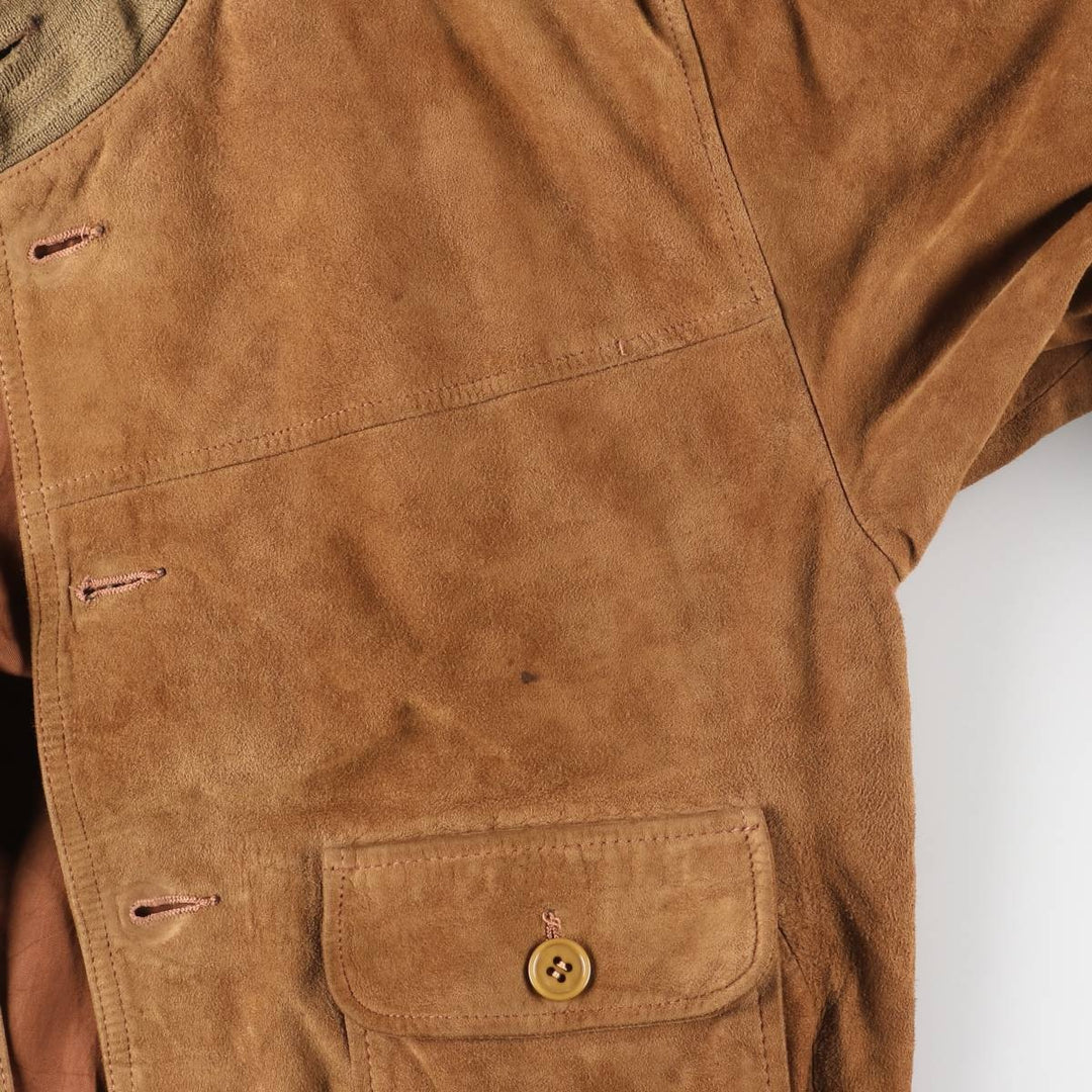 Vintage Balster Jacket, Suede Leather Blouson, Men's Size M unclear brown type Vintage Second Hand