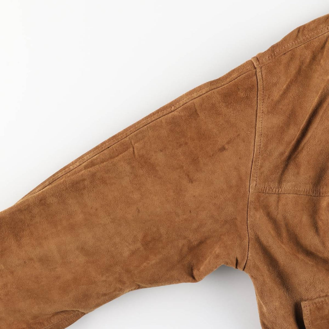 Vintage Balster Jacket, Suede Leather Blouson, Men's Size M unclear brown type Vintage Second Hand
