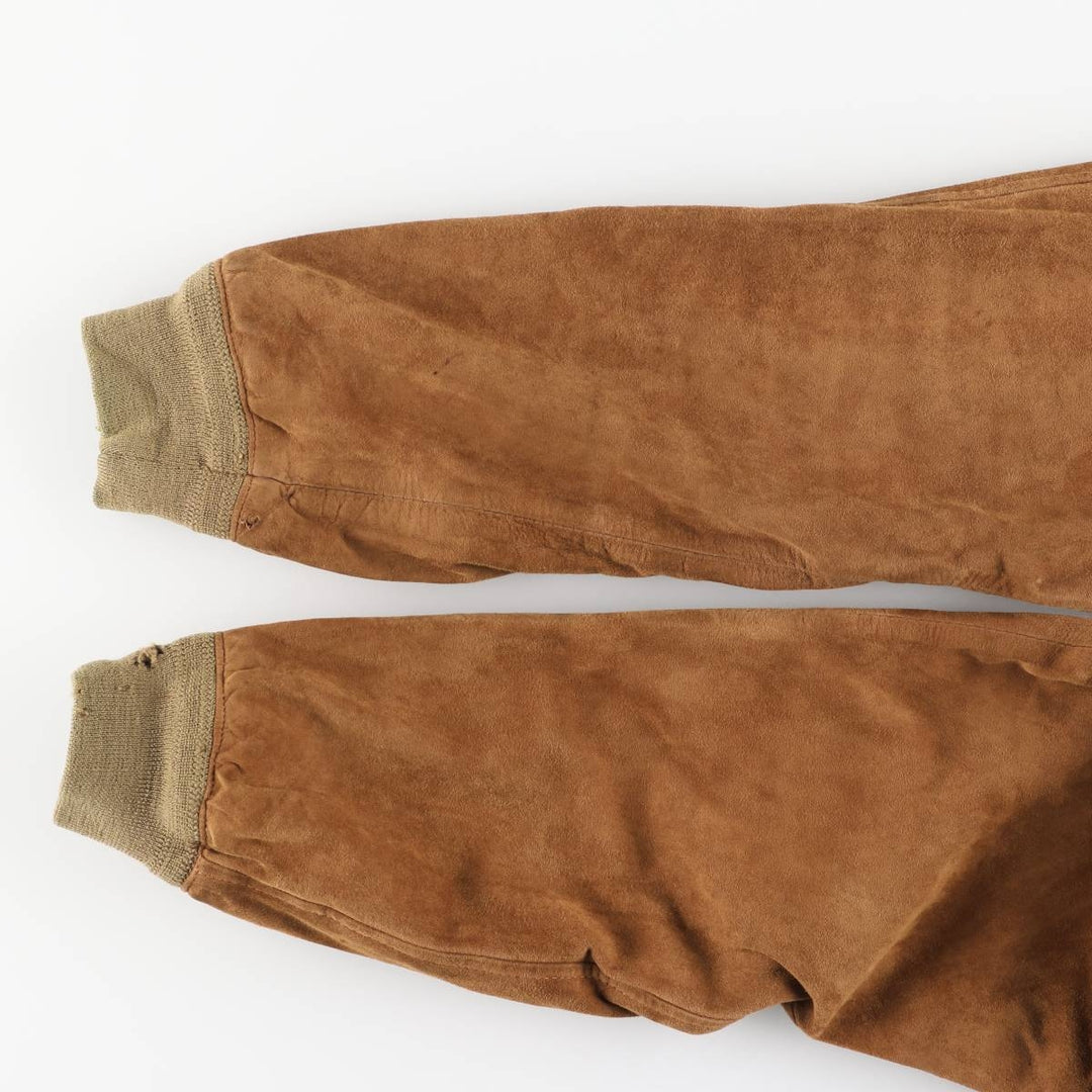 Vintage Balster Jacket, Suede Leather Blouson, Men's Size M unclear brown type Vintage Second Hand