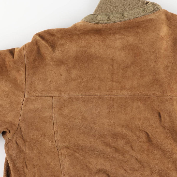 Vintage Balster Jacket, Suede Leather Blouson, Men's Size M unclear brown type Vintage Second Hand