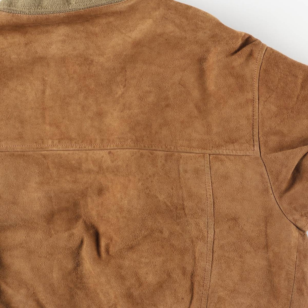 Vintage Balster Jacket, Suede Leather Blouson, Men's Size M unclear brown type Vintage Second Hand
