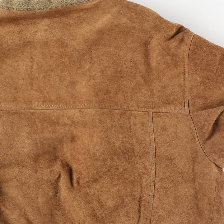 Vintage Balster Jacket, Suede Leather Blouson, Men's Size M unclear brown type Vintage Second Hand