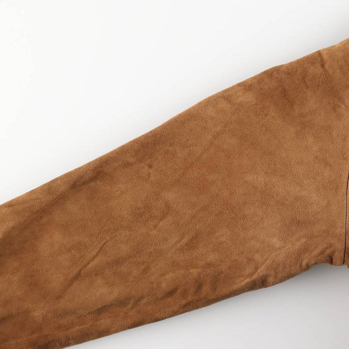 Vintage Balster Jacket, Suede Leather Blouson, Men's Size M unclear brown type Vintage Second Hand