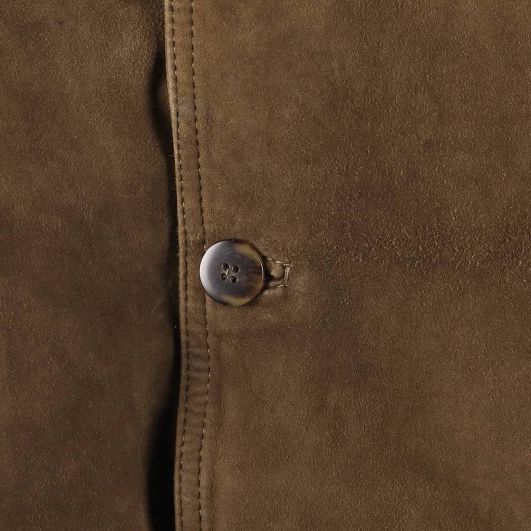 Vintage Balster Jacket, Suede Leather Blouson, Men's Size L unclear brown type Vintage Second Hand