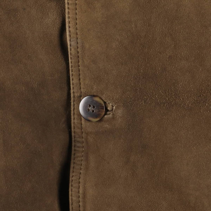 Vintage Balster Jacket, Suede Leather Blouson, Men's Size L unclear brown type Vintage Second Hand