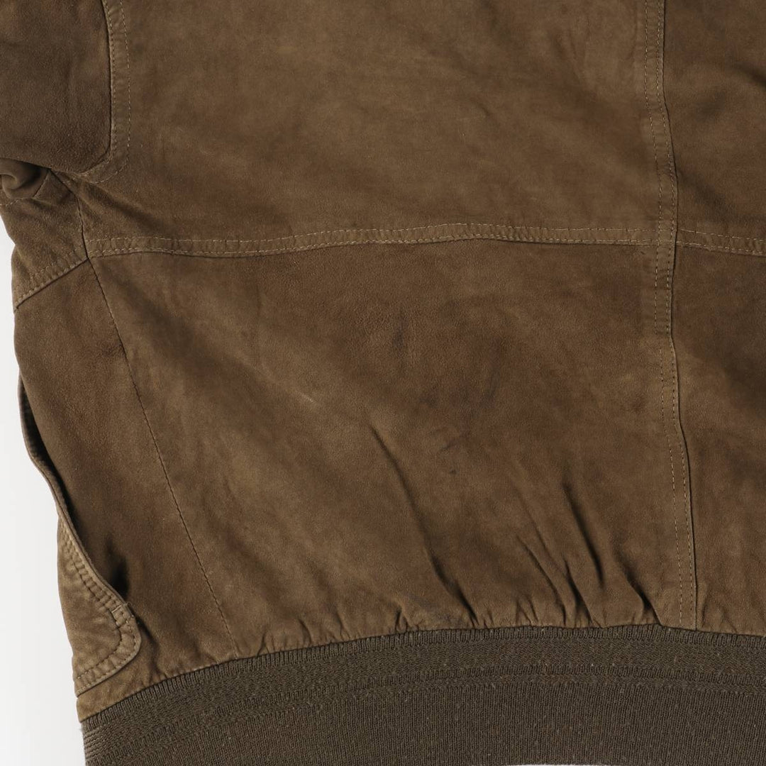Vintage Balster Jacket, Suede Leather Blouson, Men's Size L unclear brown type Vintage Second Hand