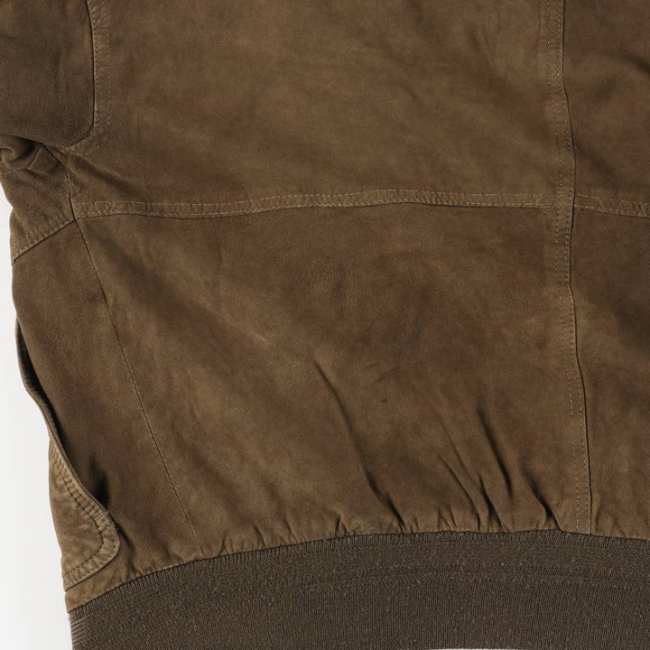 Vintage Balster Jacket, Suede Leather Blouson, Men's Size L unclear brown type Vintage Second Hand